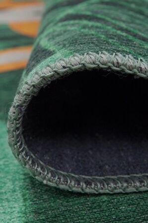 Artloop Çocuk Odası Halısı Minor Dekoratif Yeşil Halı AL 413